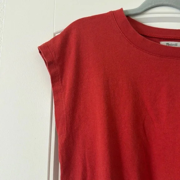 Women’s Red/Orange Madewell Muscle Tee - Picture 4 of 6